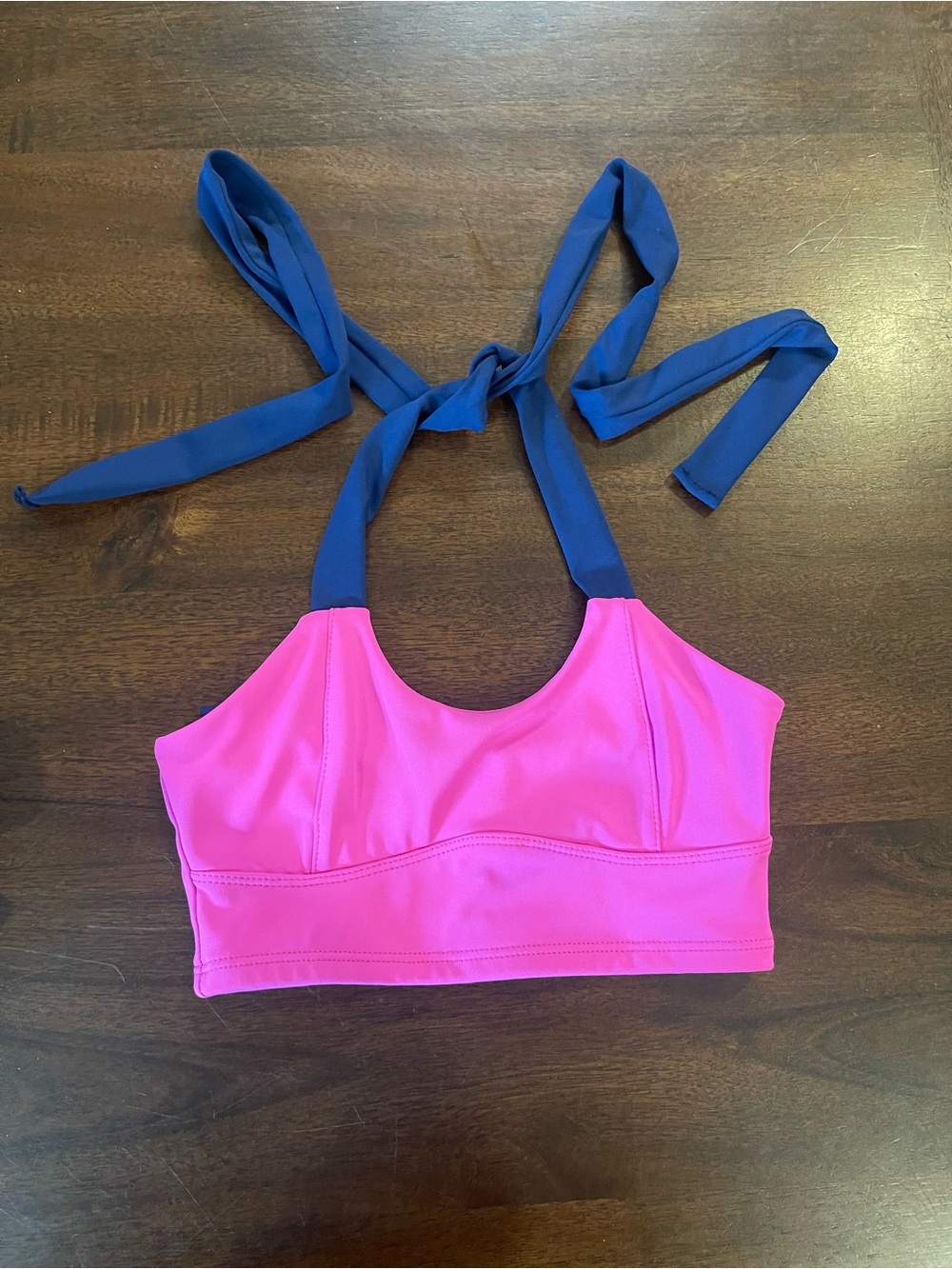 Tiger Friday Babe with a Bow Crop in Marina (Popstar Pink & Navy)